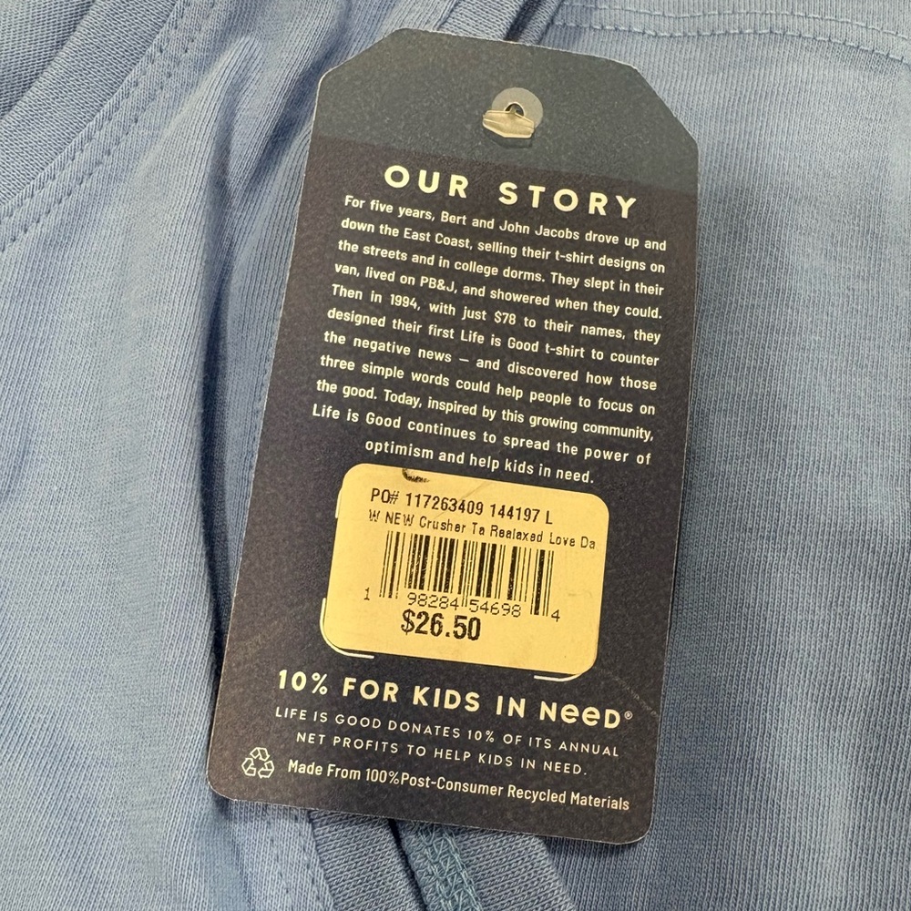 Life Is Good Light Blue Tank Top with Floral Print - Picture 7 of 7